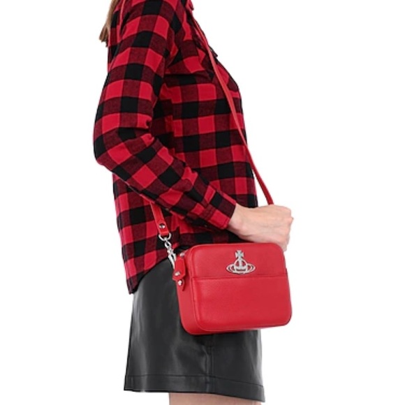 BNWT Vivienne Westwood RED “Johanna” Crossbody Bag - Picture 9 of 10